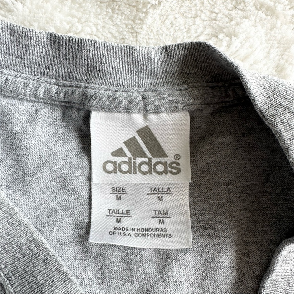 Vintage Washington Nationals Shirt Tee Mens Medium Gray Adidas DC Spell Out MLB - Picture 10 of 12